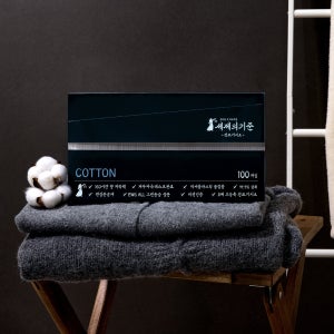 세제의기준 건조기시트 섬유유연제 드라이 시트 2팩 100매 코튼블루향