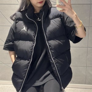 나이키 조끼 패딩 베스트 점퍼 조던 커플 남성 블랙 FB7308-010
