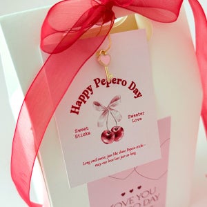 빼빼로데이 사각택 (55X70) 베이커리 카페 빼빼로 디저트 사탕 포장