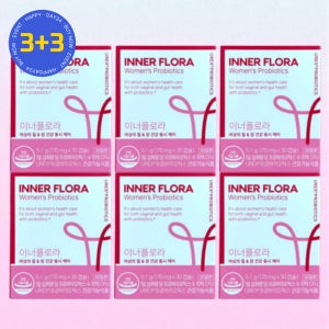 뉴오리진 이너플로라 여성 질 유산균 프로바이오틱스 30캡슐 6개