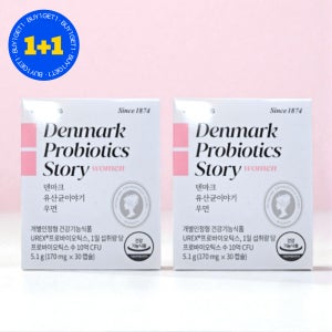 [1+1] 덴프스 덴마크 유산균이야기 우먼 프로바이오틱스 30캡슐 2개