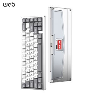 WOB ZEN65 레이니 알루미늄 키보드 유무선 클라우드실버, 코코아축