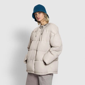 [JAJU/자주] 여 라이트 다운필 스트링 자켓_베이지