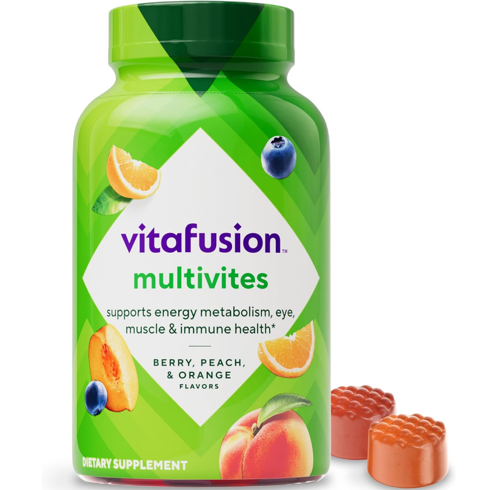 <b>Vitafusion</b> <b>비타퓨전</b> 멀티비타민 복숭아 베리 오렌지맛 120구미 1개