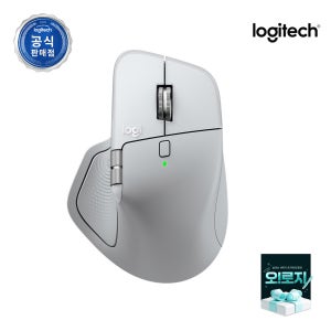 로지텍코리아 MX MASTER 4 FOR MAC 블루투스 무선 마우스 화이트실버