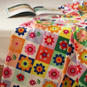 150cm 대폭 최고급 극세사 천원단 플라워디스코