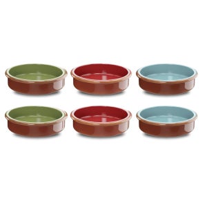 ToCi 타파스 그릇 볼 캐서롤 접시 디저트 파스타 셀러드 지중해 175ml 11.5cm 6개입