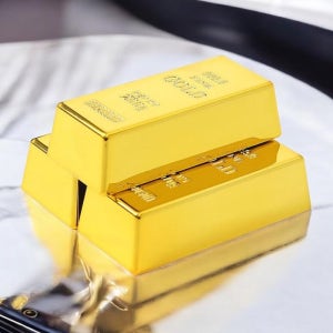 미니골드바 모형 200g 3개 1세트 인테리어 방송국 사진관 촬영소품 금괴모형