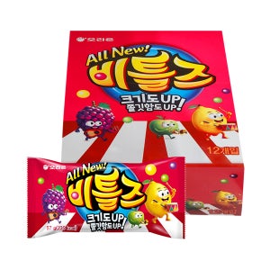 오리온 All New 비틀즈 57g x 12개입 츄잉캔디