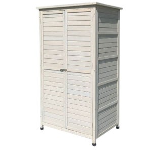 농기구 보관함 간이창고 테라스 캐비넷 조립식창고 화이트80x53x140cm