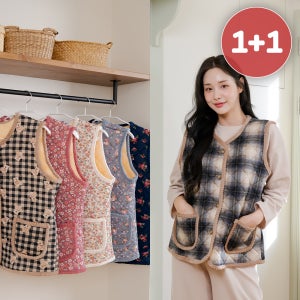 투위 1+1 겨울 융털 방한 조끼 10color 빅사이즈 캐릭터 촌캉스 할머니 김장조끼