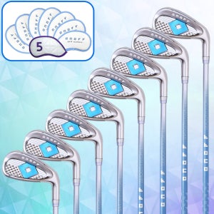 [ 한정판 ] 다이와 온오프 여성용 아이언 LP425 스카이 블루 8개 (5번 포함) A플렉스