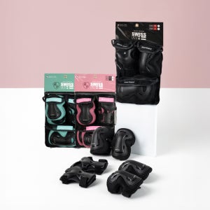 SWISSFIT 자전거 인라인 보호대-팔꿈치,무릎,손목 세트