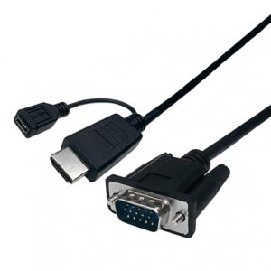 LANstar HDMI TO VGA 컨버터 케이블 1.8M LS-HDA2VGA-1.8M