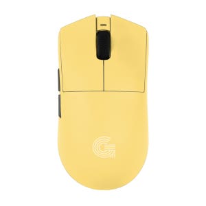 지클릭커 슈퍼히어로 OP99 르캄프 라이트 초경량 무선 블루투스 게이밍 마우스 옐로우 퍼포만테