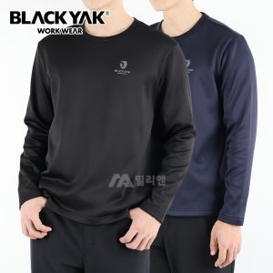 블랙야크 기모티셔츠 남자 긴팔티 겨울 등산 기모본딩 라운드티