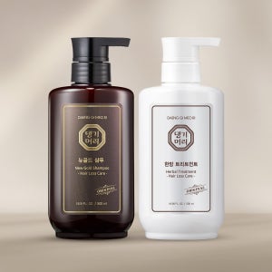 [네이버 단독]댕기머리 뉴골드 탈모 샴푸 500ml+한방 탈모 트리트먼트 500ml 기획세트