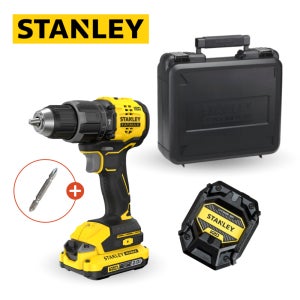 스탠리 SBD716D1K 20V 무선 충전 해머드릴 드라이버 2.0Ah 배터리 1개 세트