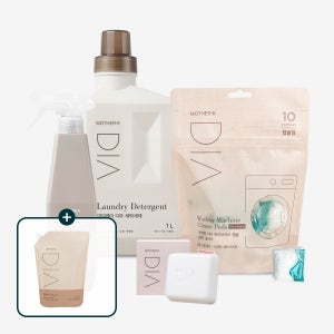 [섬유유연제리필GIFT]디아 신생아 아기 처음 세트(세탁세제+욕조클리너+캡슐세탁조클리너+세탁비누)