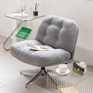 6가지컬러 케이퍼 회전 소파 안락의자 1인용 패브릭 인테리어의자 그레이
