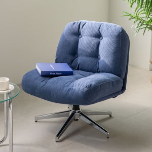 6가지컬러 케이퍼 회전 소파 안락의자 1인용 패브릭 인테리어의자 블루