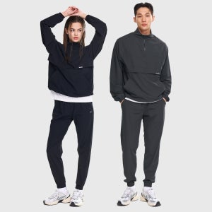 남자 여성 러닝 아노락세트 경량 스트레치 자켓 조거팬츠 러닝 등산 트레이닝복