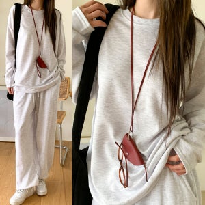 여성 오버핏 맨투맨 조거 팬츠 세트 트레이닝 상하 바지 추리닝 홈웨어 잠옷