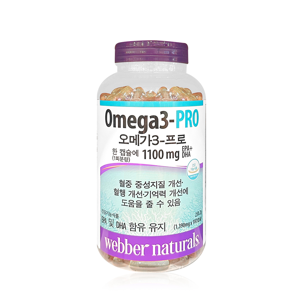 <b>웨버</b>네추럴 메가 프로 1390mg x 180캡슐