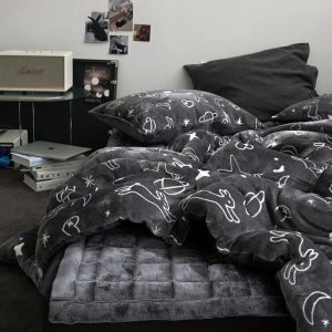 세상따뜻 발열 그래핀 밍크 극세사 이불 세트 겨울 이불 세트