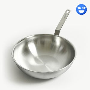 국산 316스텐 무연마제 궁중팬 통5중 인덕션 무연마 스텐 웍 28cm
