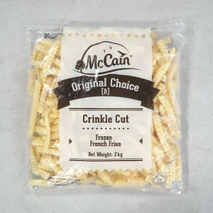 맥케인 오리지널 초이스 크링클컷 2kg 대용량 주름감자튀김 포테이토 냉동 두꺼운 감자튀김