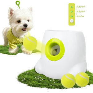 올포파우스 강아지 자동공던지기 움직이는 공놀이 공발사기 페치게임 전동장난감+3테니스공