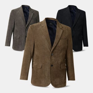 남성 겨울 코듀로이 골덴 마이 콤비 자켓 YWC01 중년