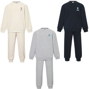 휠라 키즈 플리스 상하의 세트 아동 긴팔 긴바지 남아 여아 캐주얼 가을 겨울 추리닝