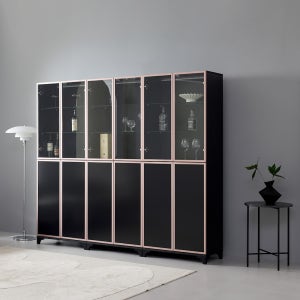 루미너스 알미늄 장식장/1300 730-도어형 거실장 양주장 레고 피규어 진열장 수납장