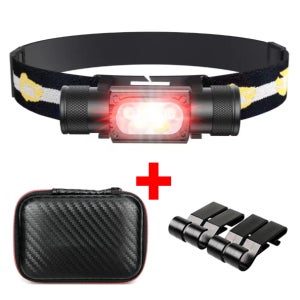 울트라코어 RJ4000 안전모 헤드랜턴 / 60g 초경량 방진 방수 조선소 낚시 헤드램프