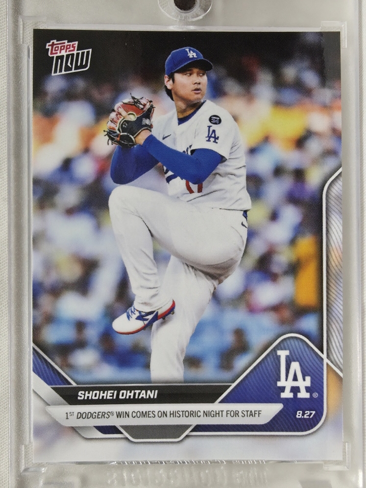 2025 TOPPS NOW 탑스 나우 621 오타니 쇼헤이 LA 다저스 투수 첫승 기념 MLB 메이저리그 야구 카드