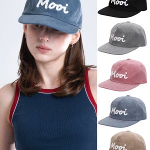[무이헤드] Mooi 아플리케 피그바이오 볼캡 (5color)