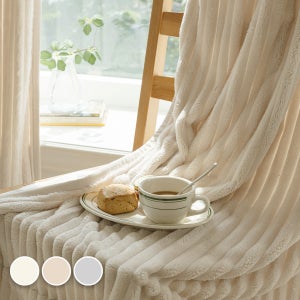 바자르 코코니 보들 극세사 스트라이프 겨울 방한커튼 140x235