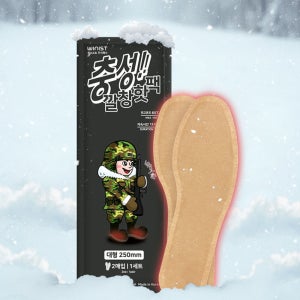 충성 발열 깔창 발바닥핫팩 250mm 대형 (2입)160개