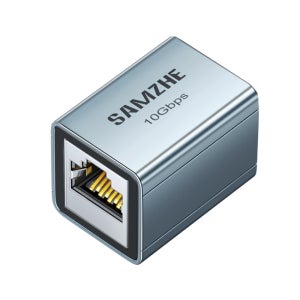 삼지 10Gbps RJ45 랜연장 젠더 커플러 금속차폐 PCB타입 고급형 금도금