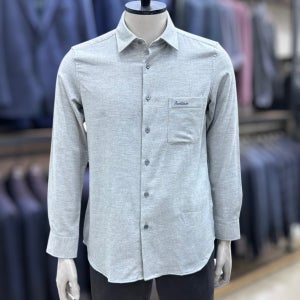 인디안웰메이드 남성 겨울 코튼블랜드 솔리드 셔츠 4 W 9109