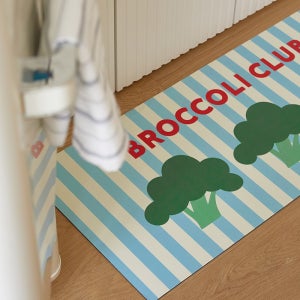 마틸라 빨아쓰는 1초 흡수 소프트 규조토 발매트 주방매트 (40X95) - 브로콜리클럽