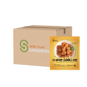[1BOX] 더 바삭한 소이허니 치킨 350g x 16팩 업소용 대용량 냉동치킨