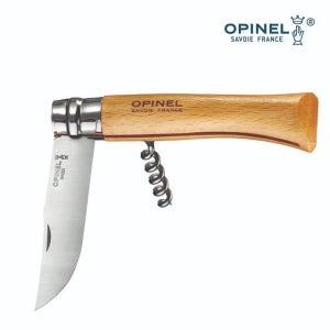 오피넬 프랑스 접이식 캠핑 나이프 클래식 No, 10 코르크 스크류