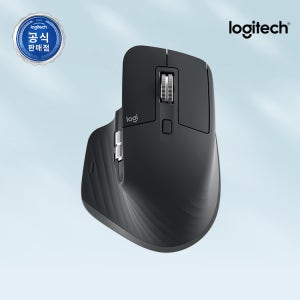 로지텍코리아 공식 MX MASTER 3S BT Edition 무선 블루투스마우스 그래파이트
