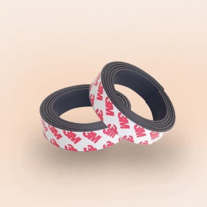 잘라쓰는 고무 자석 테이프 2cm x 1M 2개 부착식 자석 문서 종이 전단지 롤 스티커