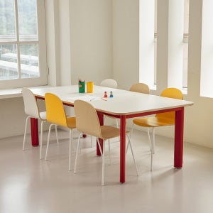 우디드 자작나무 HPL 공부 미술 학원 책상 테이블 공부방 스터디 쿠킹 클래스 500