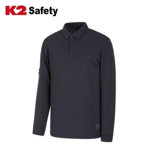 TS-A5201 케이투 세이프티 추동복 티셔츠 긴팔 네이비 난연