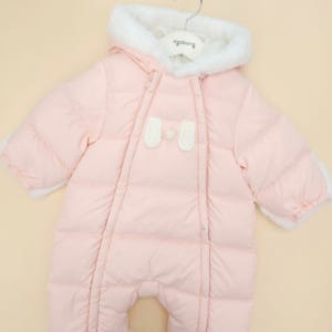 아가방 겨울 우주복 다운 패딩 보온 신생아 돌 아기 외출복 아기옷 경량 리엘래빗다운우주복